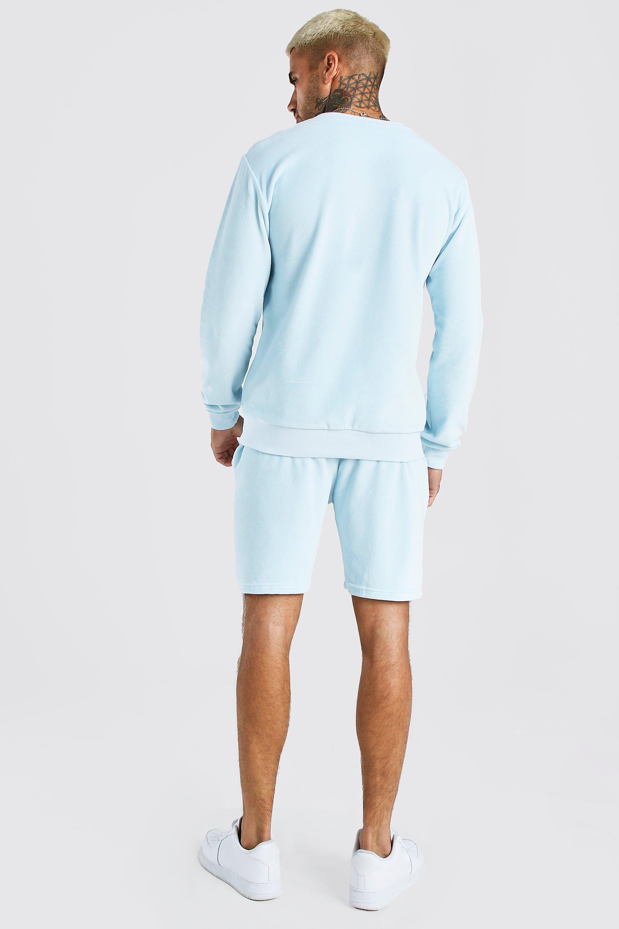 MAN Signature Velour Sweater Short Tracksuit
